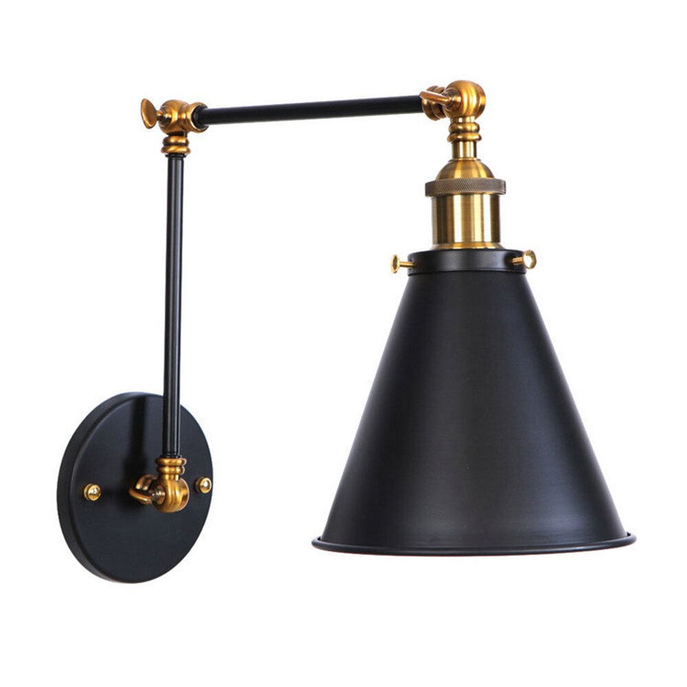 SkandiShop Adjustable Wall Lamp Sconce Iron Loft